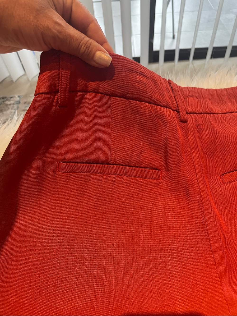 Coral Wide-Leg Pants Like New - Picture 7 of 9